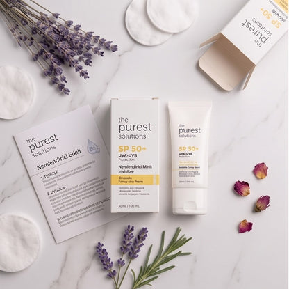 The Purest Solutions Yüksek Koruma ve Nemlendirici Etkili Invisible Güneş Koruyucu Krem SPF 50, 50 Ml.