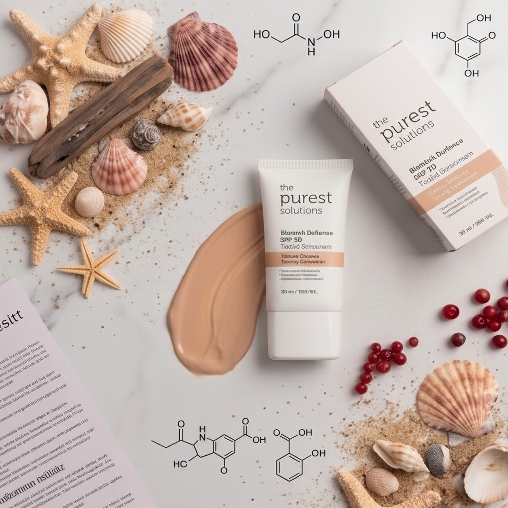 The Purest Solutions Cilt Tonu Eşitleyici ve Leke Karşıtı Blemish Defense Renkli Güneş Koruyucu Krem SPF 50, 50 Ml