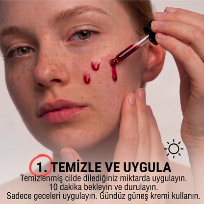 The Purest Solutions AHA & BHA Canlandırıcı ve Cilt Tonu Eşitleyici Kırmızı Peeling Cilt Serumu 30 Ml